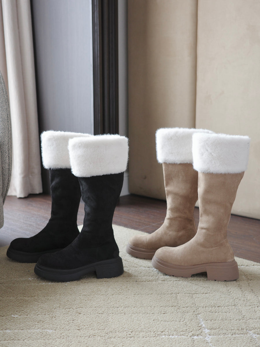 ストレッチロングボアブーツ – Ciel