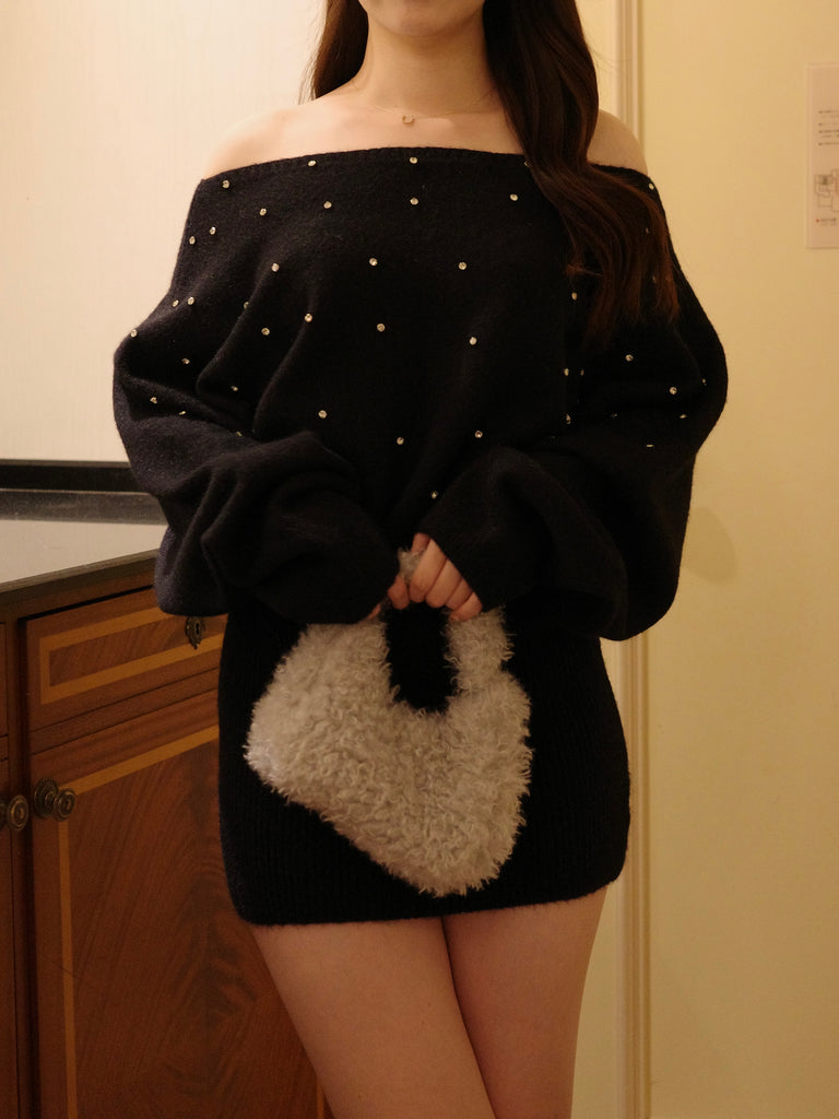 ビジューニットタイトワンピース – Ciel