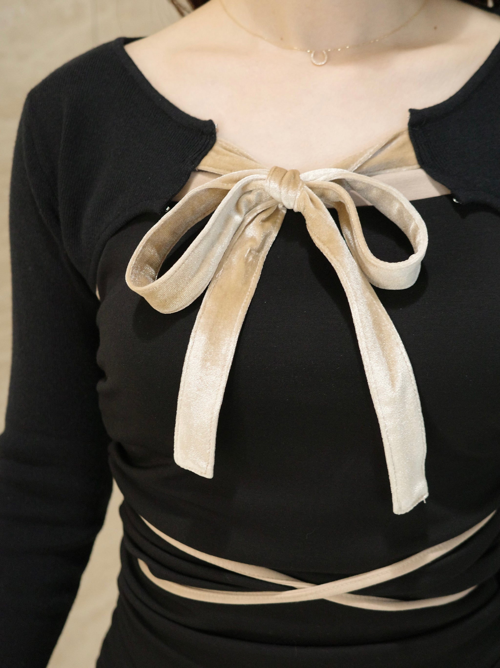 ciel リバーシブルフィットリボンミニワンピース リバーシブルフィットリボンミニワンピース – Ciel