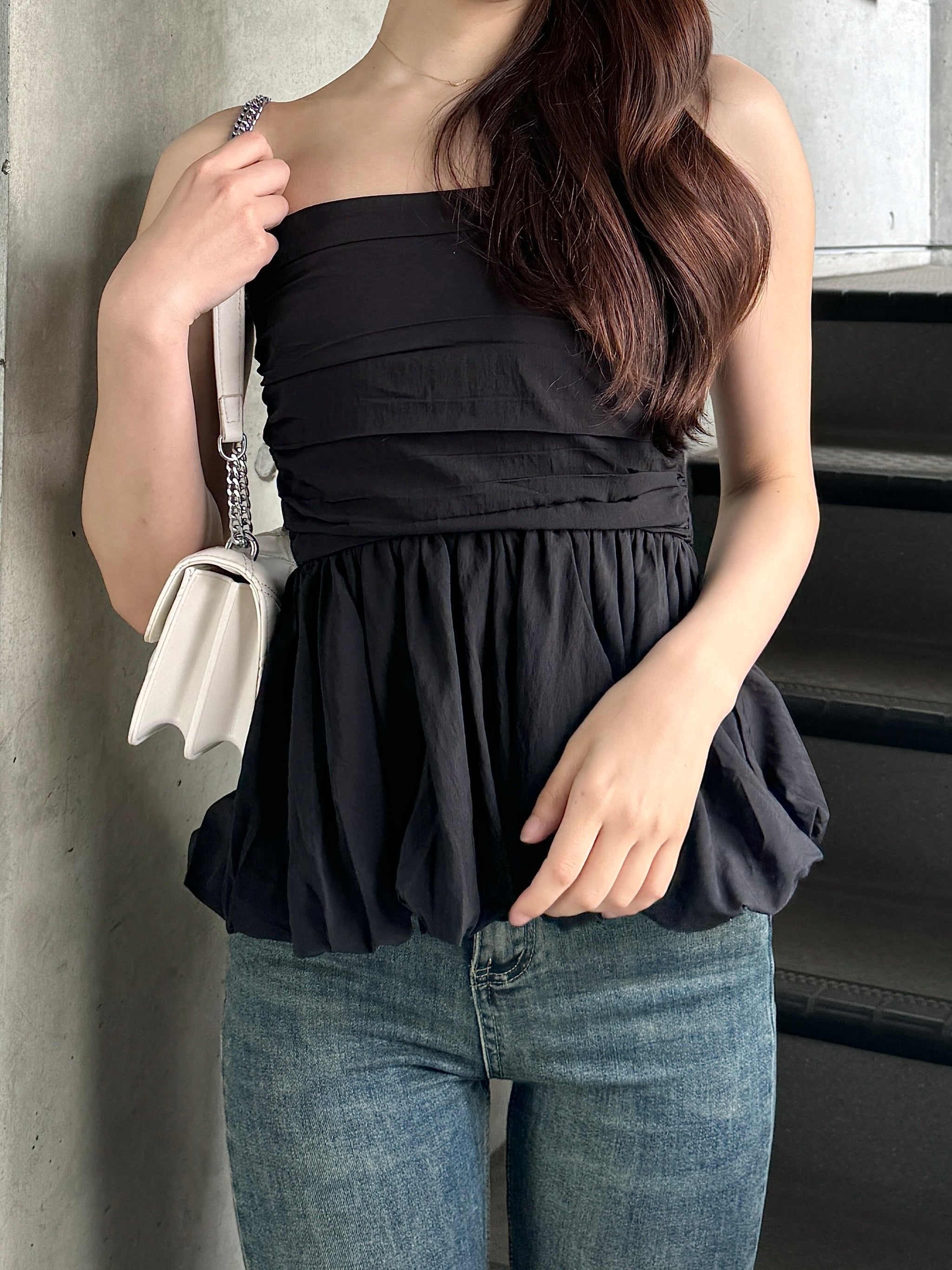 SNIDEL（スナイデル）の「ティアードペプラムベアトップス（チューブトップ）」 - WEAR
